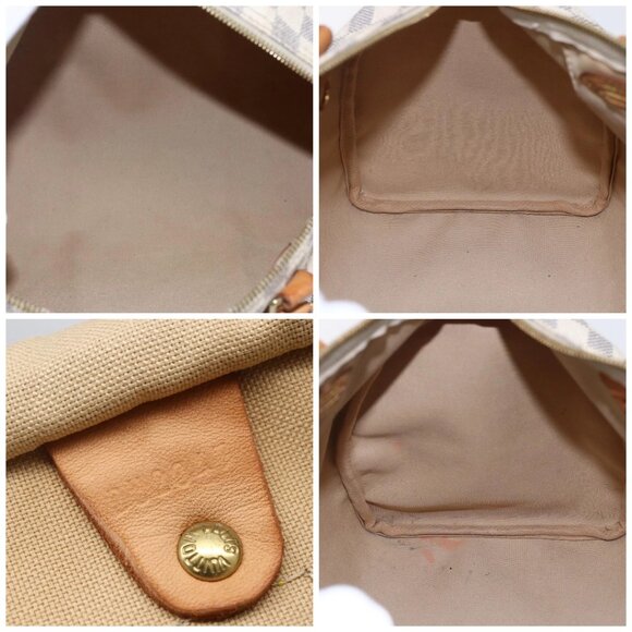 LOUIS VUITTON Damier Azur Speedy 30 Hand Bag N41533 LV Auth 147935 - Picture 16 of 16